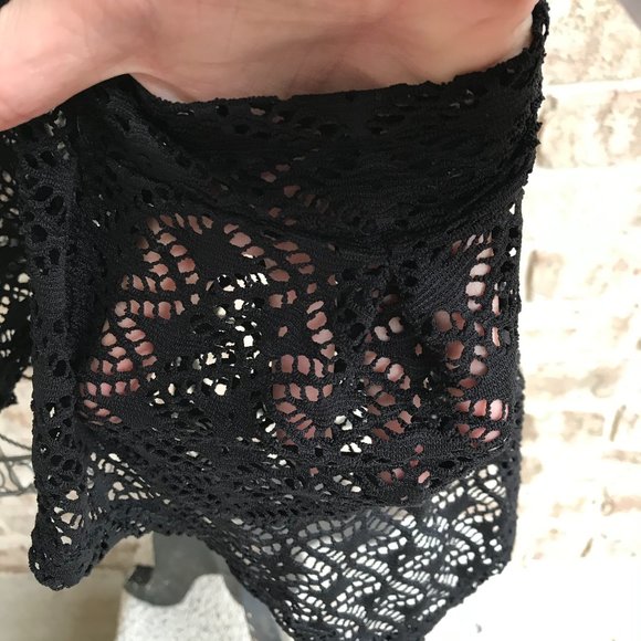 Paula Deen Swimsuit Cover Up Black Oversized XS - Picture 8 of 14